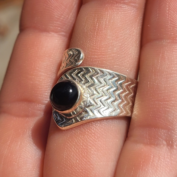 Black Onyx - Brazil 925 Ring